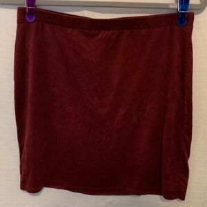Windsor Burgundy Mini Skirt